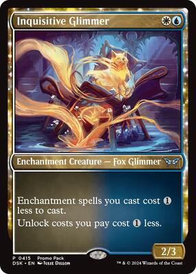 Inquisitive Glimmer card from Promo Pack: Duskmourn: House of Horror