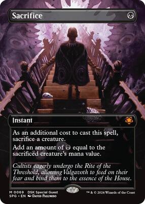 Sacrifice (Borderless) card from Special Guests