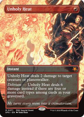 Unholy Heat (Borderless) card from Special Guests