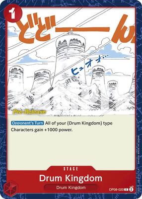 Drum Kingdom card from Two Legends Pre-Release Cards