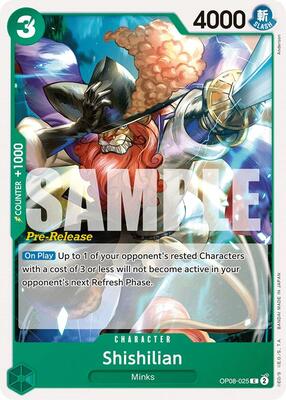 Shishilian card from Two Legends Pre-Release Cards