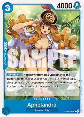 Aphelandra card from Two Legends Pre-Release Cards