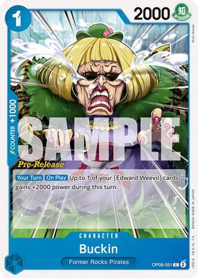 Buckin card from Two Legends Pre-Release Cards