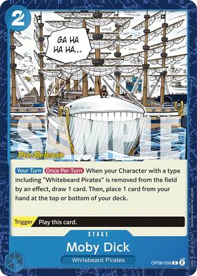 Moby Dick card from Two Legends Pre-Release Cards