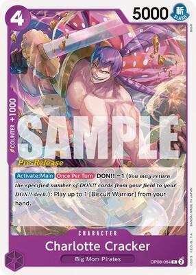 Charlotte Cracker card from Two Legends Pre-Release Cards