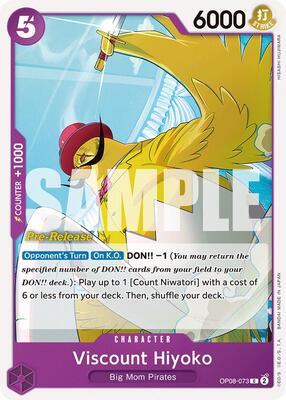 Viscount Hiyoko card from Two Legends Pre-Release Cards