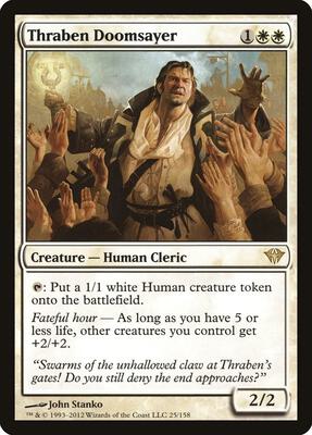 Thraben Doomsayer card from Dark Ascension