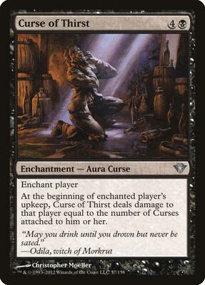 Curse of Thirst card from Dark Ascension