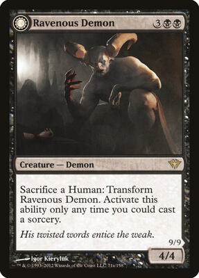 Ravenous Demon card from Dark Ascension