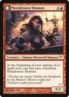 Mondronen Shaman card from Dark Ascension