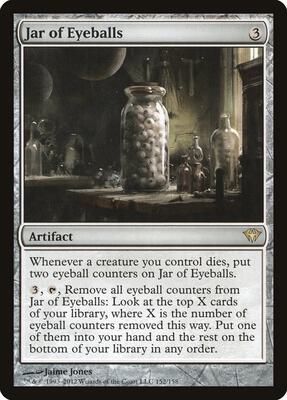 Jar of Eyeballs card from Dark Ascension