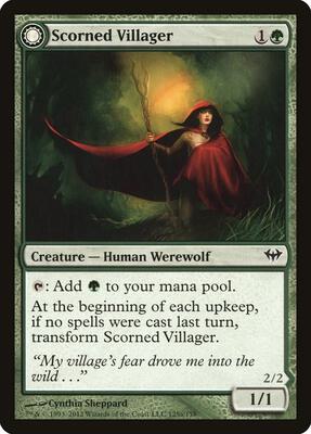 Scorned Villager card from Dark Ascension