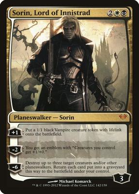 Sorin, Lord of Innistrad card from Dark Ascension