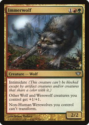 Immerwolf card from Dark Ascension
