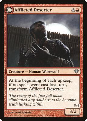 Afflicted Deserter card from Dark Ascension