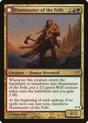Huntmaster of the Fells card from Dark Ascension