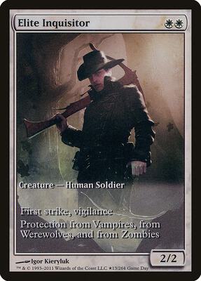 Elite Inquisitor card from Game Day & Store Championship Promos