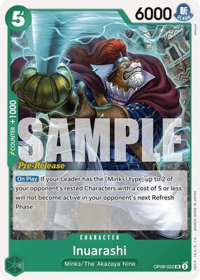 Inuarashi card from Two Legends Pre-Release Cards