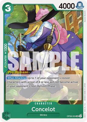 Concelot card from Two Legends Pre-Release Cards