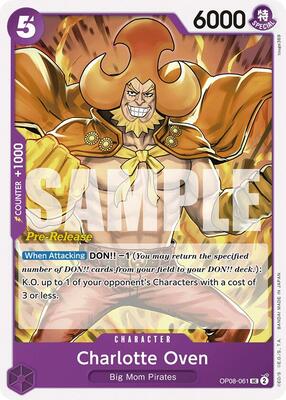 Charlotte Oven card from Two Legends Pre-Release Cards