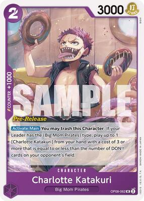 Charlotte Katakuri (062) card from Two Legends Pre-Release Cards
