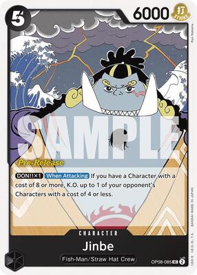 Jinbe card from Two Legends Pre-Release Cards