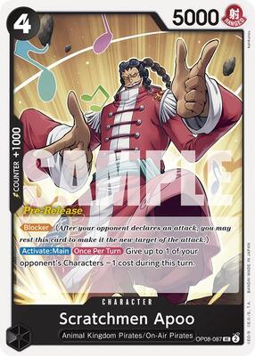Scratchmen Apoo card from Two Legends Pre-Release Cards
