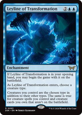 Leyline of Transformation card from Duskmourn: House of Horror