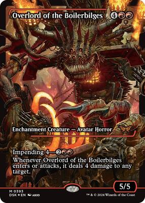 Overlord of the Boilerbilges (Showcase) card from Duskmourn: House of Horror