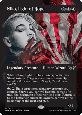 Niko, Light of Hope (Showcase) (Textured Foil) card from Duskmourn: House of Horror