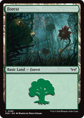 Forest (0285) card from Duskmourn: House of Horror