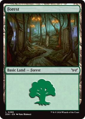 Forest (0286) card from Duskmourn: House of Horror