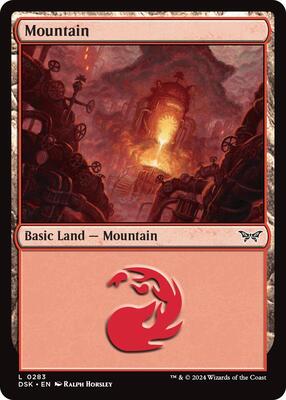 Mountain (0283) card from Duskmourn: House of Horror