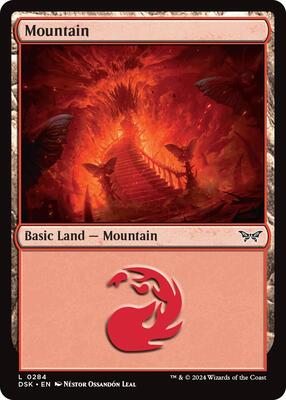 Mountain (0284) card from Duskmourn: House of Horror