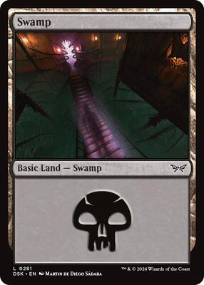 Swamp (0281) card from Duskmourn: House of Horror