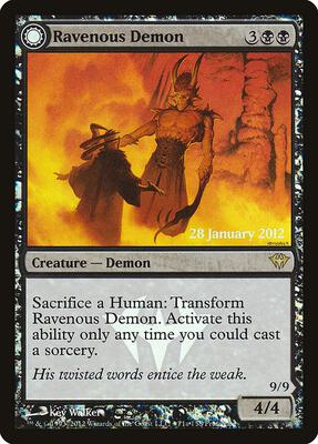 Ravenous Demon card from Prerelease Cards