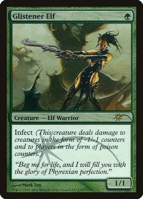Glistener Elf card from FNM Promos