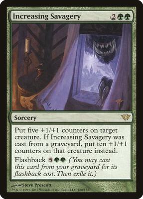 Increasing Savagery card from Dark Ascension