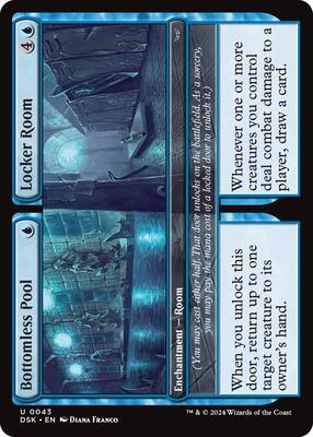 Bottomless Pool // Locker Room card from Duskmourn: House of Horror