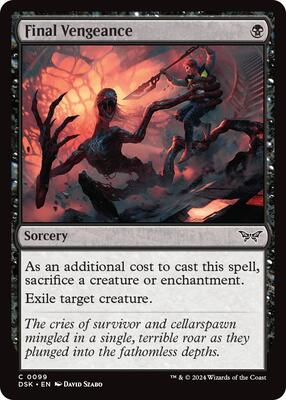 Final Vengeance card from Duskmourn: House of Horror