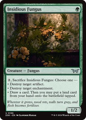 Insidious Fungus card from Duskmourn: House of Horror