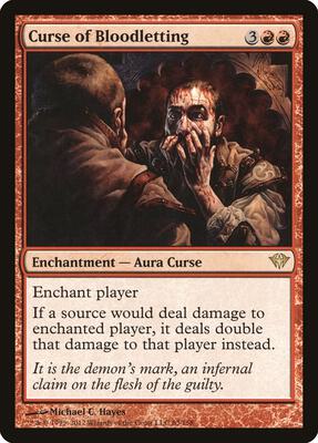Curse of Bloodletting card from Dark Ascension