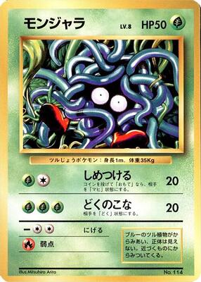 Tangela card from Expansion Pack (No Rarity)