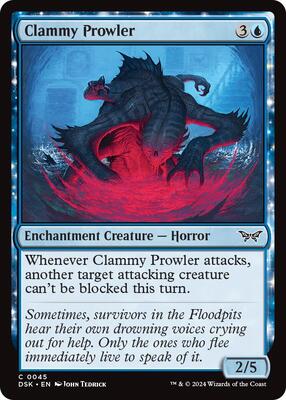 Clammy Prowler card from Duskmourn: House of Horror