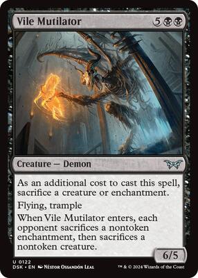 Vile Mutilator card from Duskmourn: House of Horror