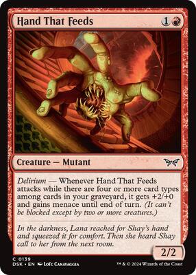 Hand That Feeds card from Duskmourn: House of Horror