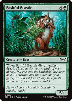 Bashful Beastie card from Duskmourn: House of Horror