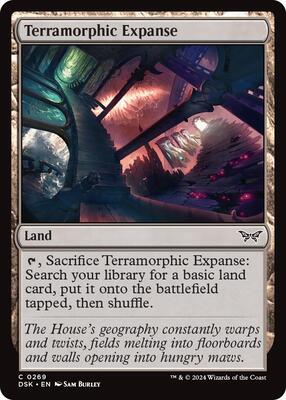 Terramorphic Expanse card from Duskmourn: House of Horror