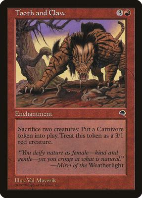 Tooth and Claw card from Tempest