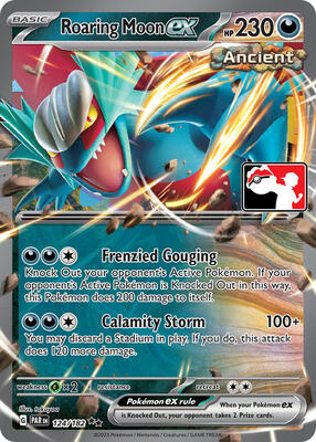 Roaring Moon ex - 124/182 card from Prize Pack Series Cards